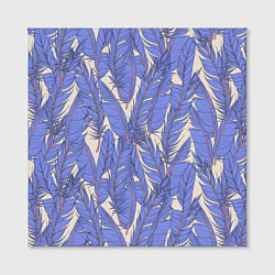 Холст квадратный Фиолетовые Перья Птиц, цвет: 3D-принт — фото 2