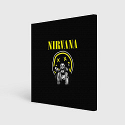 Картина квадратная NIRVANA логотип и исполнители