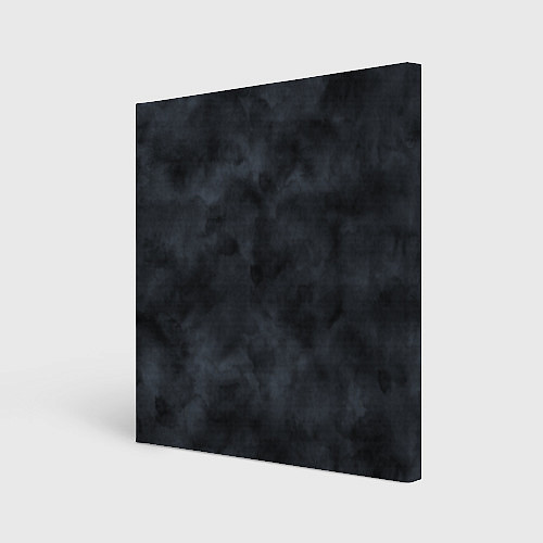 Картина квадратная Акварельные разводы черный / 3D-принт – фото 1