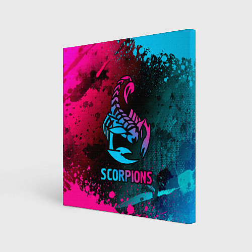 Картина квадратная Scorpions Neon Gradient / 3D-принт – фото 1