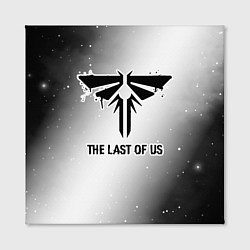 Холст квадратный The Last Of Us Glitch на светлом фоне, цвет: 3D-принт — фото 2