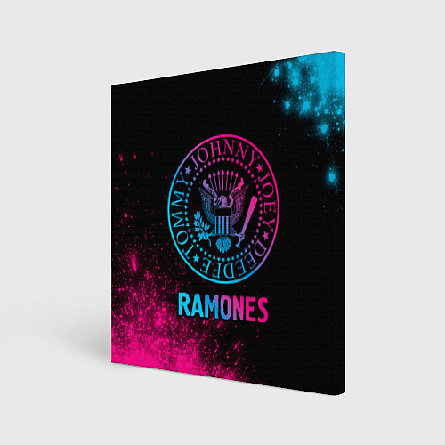 Картина квадратная Ramones Neon Gradient / 3D-принт – фото 1