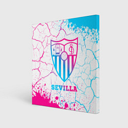 Картина квадратная Sevilla FC Neon Gradient