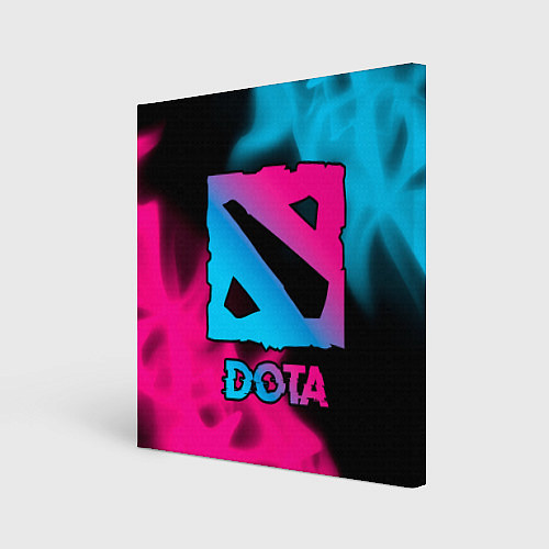 Картина квадратная Dota Neon Gradient / 3D-принт – фото 1