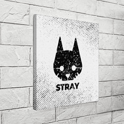 Холст квадратный Stray с потертостями на светлом фоне, цвет: 3D-принт — фото 2