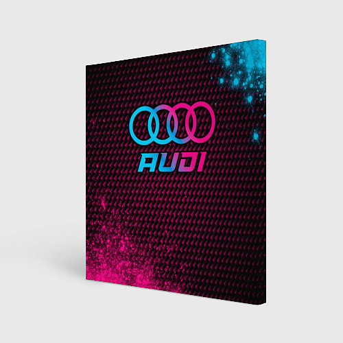 Картина квадратная Audi - neon gradient / 3D-принт – фото 1