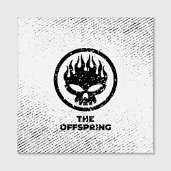 Холст квадратный The Offspring с потертостями на светлом фоне, цвет: 3D-принт — фото 2