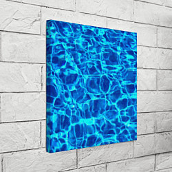 Холст квадратный Текстура поверхности воды, цвет: 3D-принт — фото 2