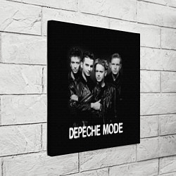 Холст квадратный Depeche Mode - black & white portrait, цвет: 3D-принт — фото 2