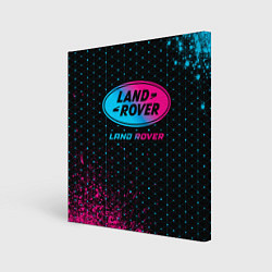 Картина квадратная Land Rover - neon gradient