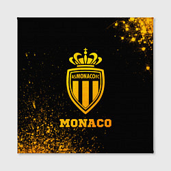 Холст квадратный Monaco - gold gradient, цвет: 3D-принт — фото 2