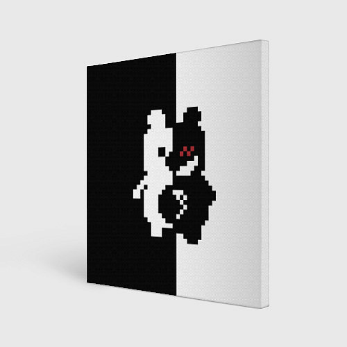 Картина квадратная Monokuma pixel / 3D-принт – фото 1