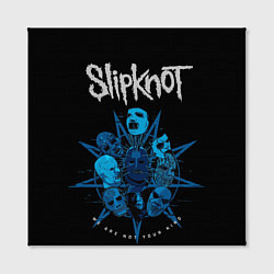 Холст квадратный Slipknot - pentagram, цвет: 3D-принт — фото 2