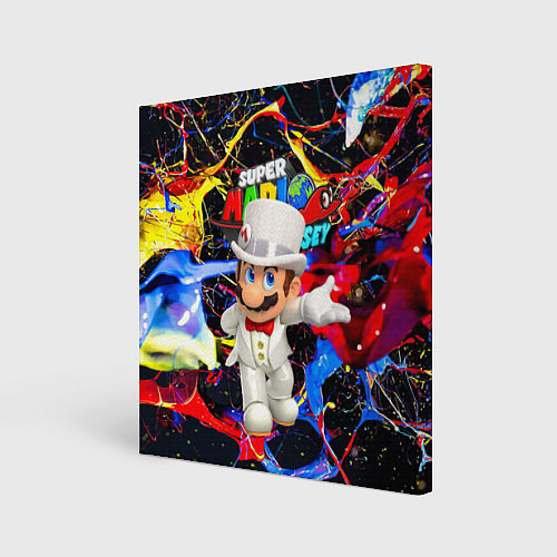 Картина квадратная Super Mario Odyssey - Nintendo - видеоигра / 3D-принт – фото 1