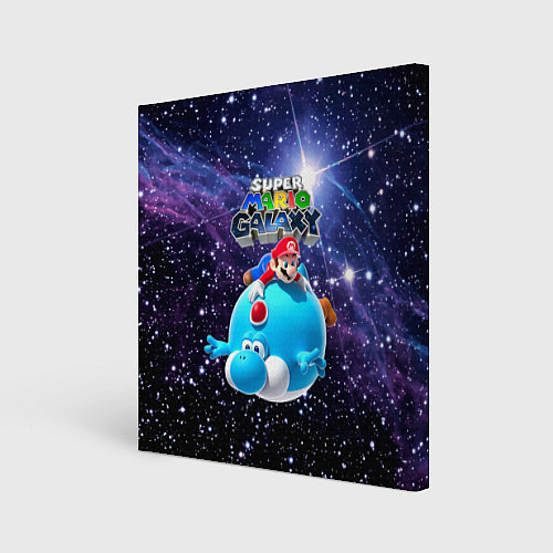 Картина квадратная Super Mario Galaxy - Nintendo / 3D-принт – фото 1