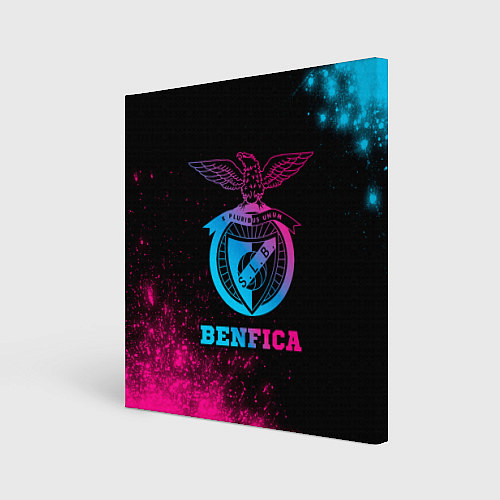 Картина квадратная Benfica - neon gradient / 3D-принт – фото 1