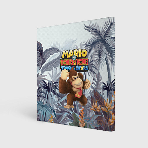 Картина квадратная Mario Donkey Kong - Nintendo - Gorilla / 3D-принт – фото 1