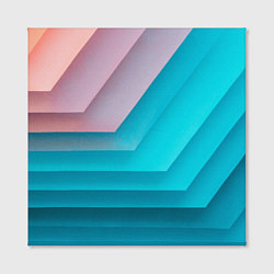 Холст квадратный Геометрические переливающиеся углы, цвет: 3D-принт — фото 2