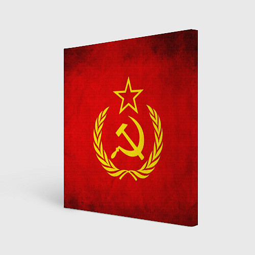 Картина квадратная СССР - старый флаг / 3D-принт – фото 1
