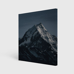 Холст квадратный Одинокая ночная гора, цвет: 3D-принт