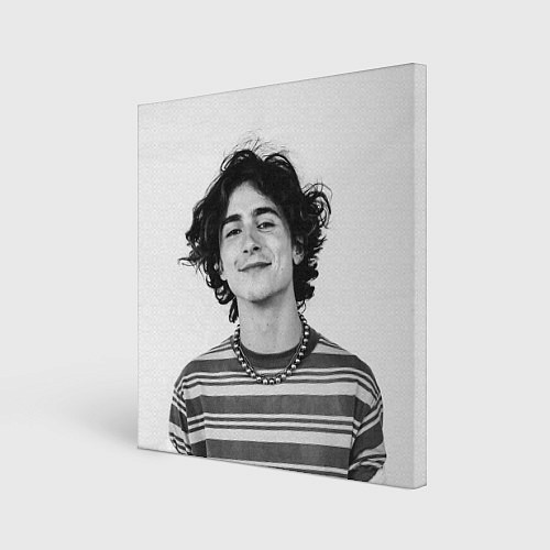 Картина квадратная Timothee Chalamet black white photo / 3D-принт – фото 1