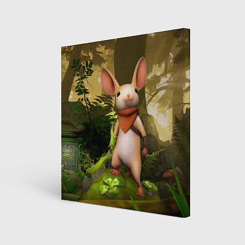 Картина квадратная Moss - мышонок / 3D-принт – фото 1