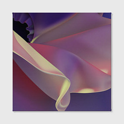 Холст квадратный Абстрактные объёмные волны бархата, цвет: 3D-принт — фото 2