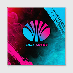 Холст квадратный Daewoo - neon gradient, цвет: 3D-принт — фото 2