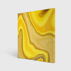 Холст квадратный Сладкий янтарный мед, цвет: 3D-принт