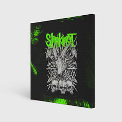 Картина квадратная Slipknot green logo