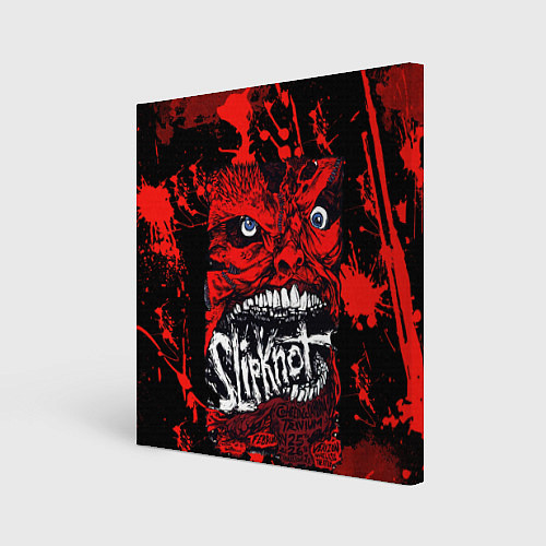 Картина квадратная Slipknot red blood / 3D-принт – фото 1