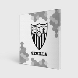 Картина квадратная Sevilla sport на светлом фоне