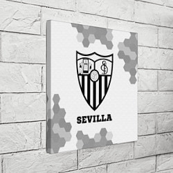 Холст квадратный Sevilla sport на светлом фоне, цвет: 3D-принт — фото 2