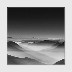 Холст квадратный Туманные горы, цвет: 3D-принт — фото 2