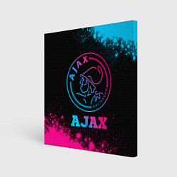 Картина квадратная Ajax - neon gradient