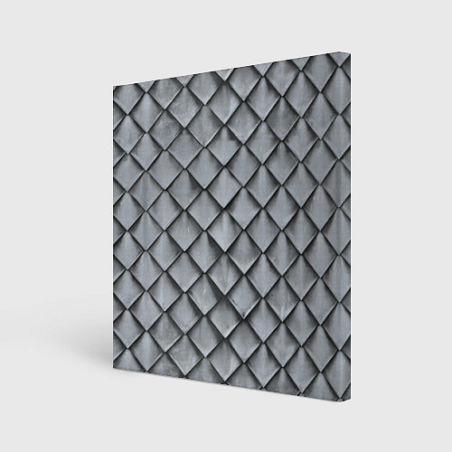 Картина квадратная Металлическая черепица - текстура / 3D-принт – фото 1