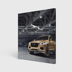 Холст квадратный Jaguar - зачётное точило!, цвет: 3D-принт