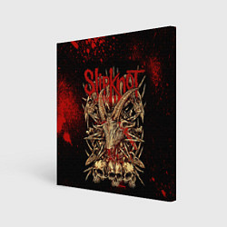 Картина квадратная Slipknot red black