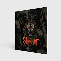 Картина квадратная Slipknot dark satan