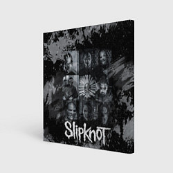 Картина квадратная Slipknot black & white style