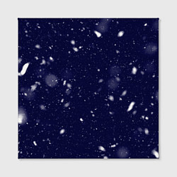 Холст квадратный Снежная новогодняя ночь, цвет: 3D-принт — фото 2