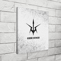 Холст квадратный Code Geass с потертостями на светлом фоне, цвет: 3D-принт — фото 2