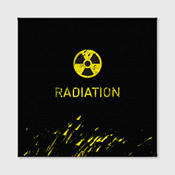 Холст квадратный Radiation - радиационная опасность, цвет: 3D-принт — фото 2