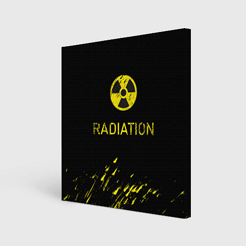 Картина квадратная Radiation - радиационная опасность / 3D-принт – фото 1