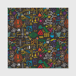 Холст квадратный Шпаргалка по химии, цвет: 3D-принт — фото 2