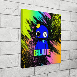 Холст квадратный Rainbow Friends - Blue, цвет: 3D-принт — фото 2