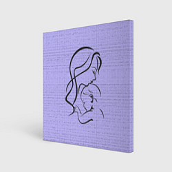 Картина квадратная Мама с ребёнком