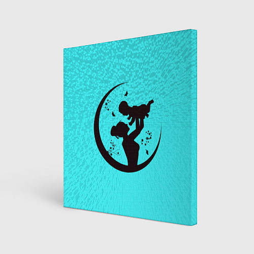 Картина квадратная Дитя с мамой / 3D-принт – фото 1