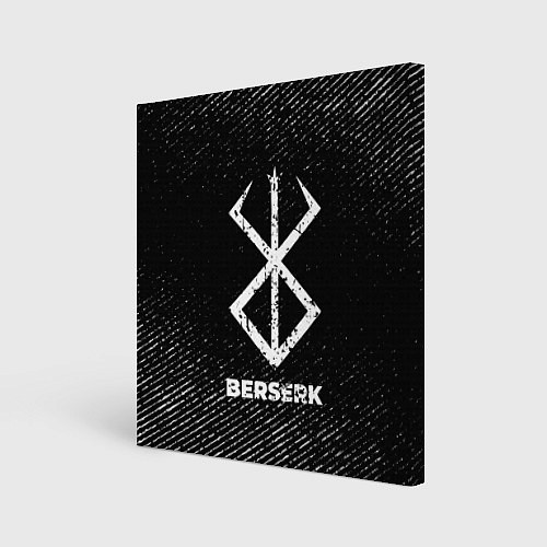 Картина квадратная Berserk с потертостями на темном фоне / 3D-принт – фото 1