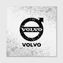 Холст квадратный Volvo с потертостями на светлом фоне, цвет: 3D-принт — фото 2